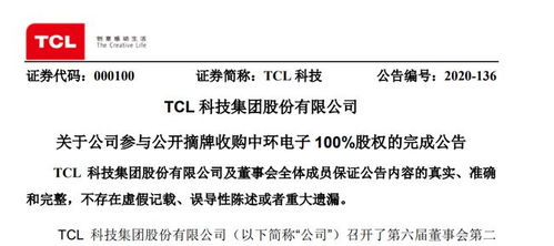 125億元收購塵埃落定，TCL科技完成對中環(huán)集團100%股權(quán)及技術(shù)交付